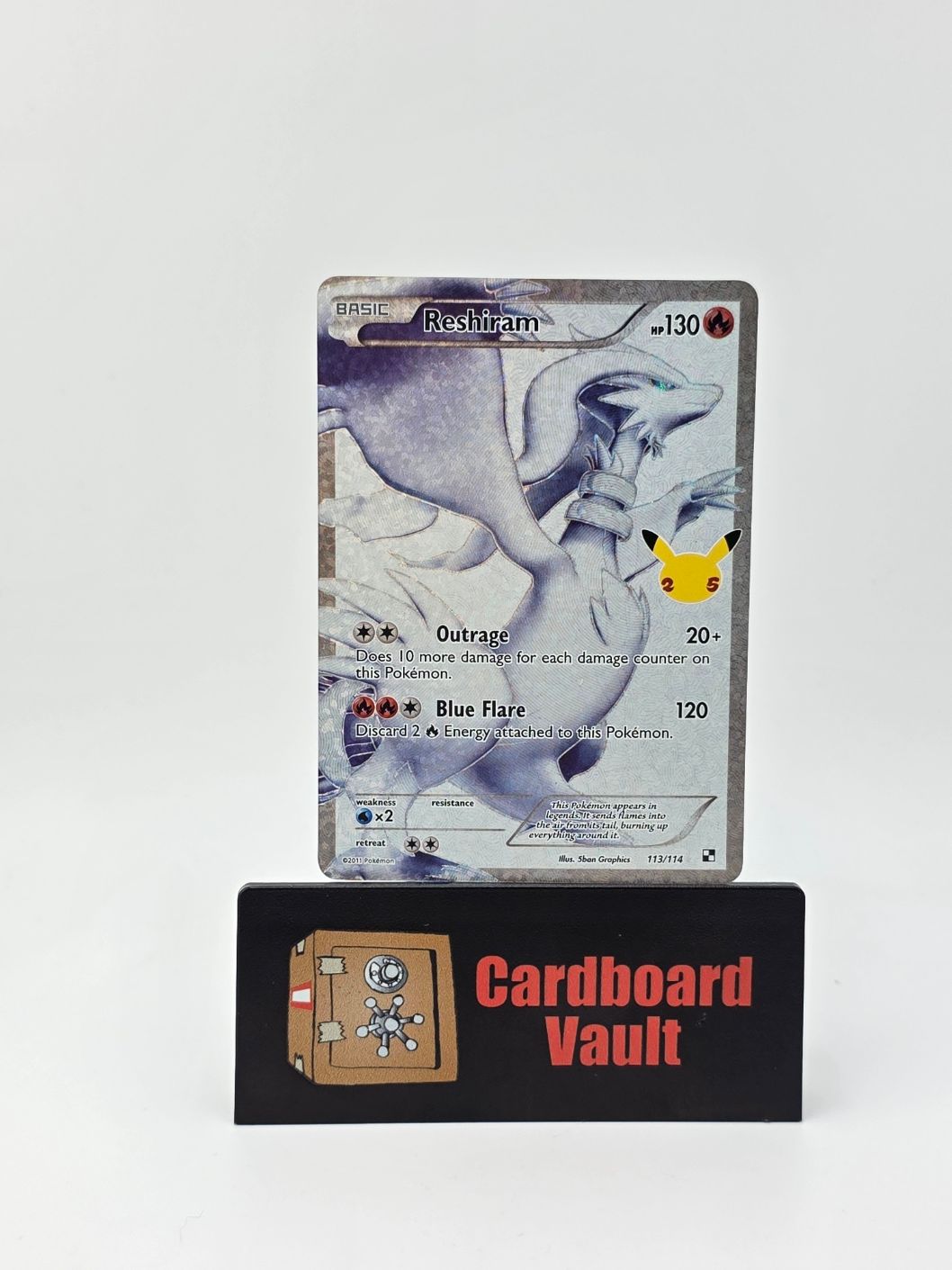 2021 Pokémon Celebrations Reshiram 113/114 Full Art