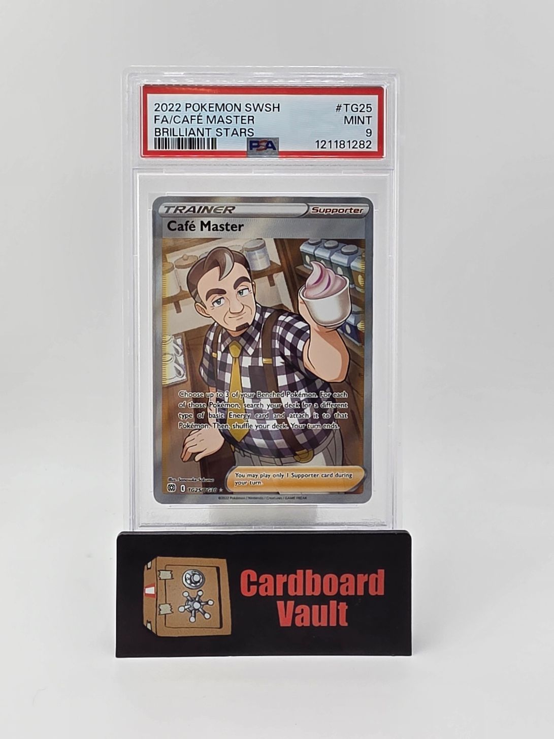 2022 Pokémon Trainer Cafe Master Full Art Holo #TG25 PSA 9 121181282