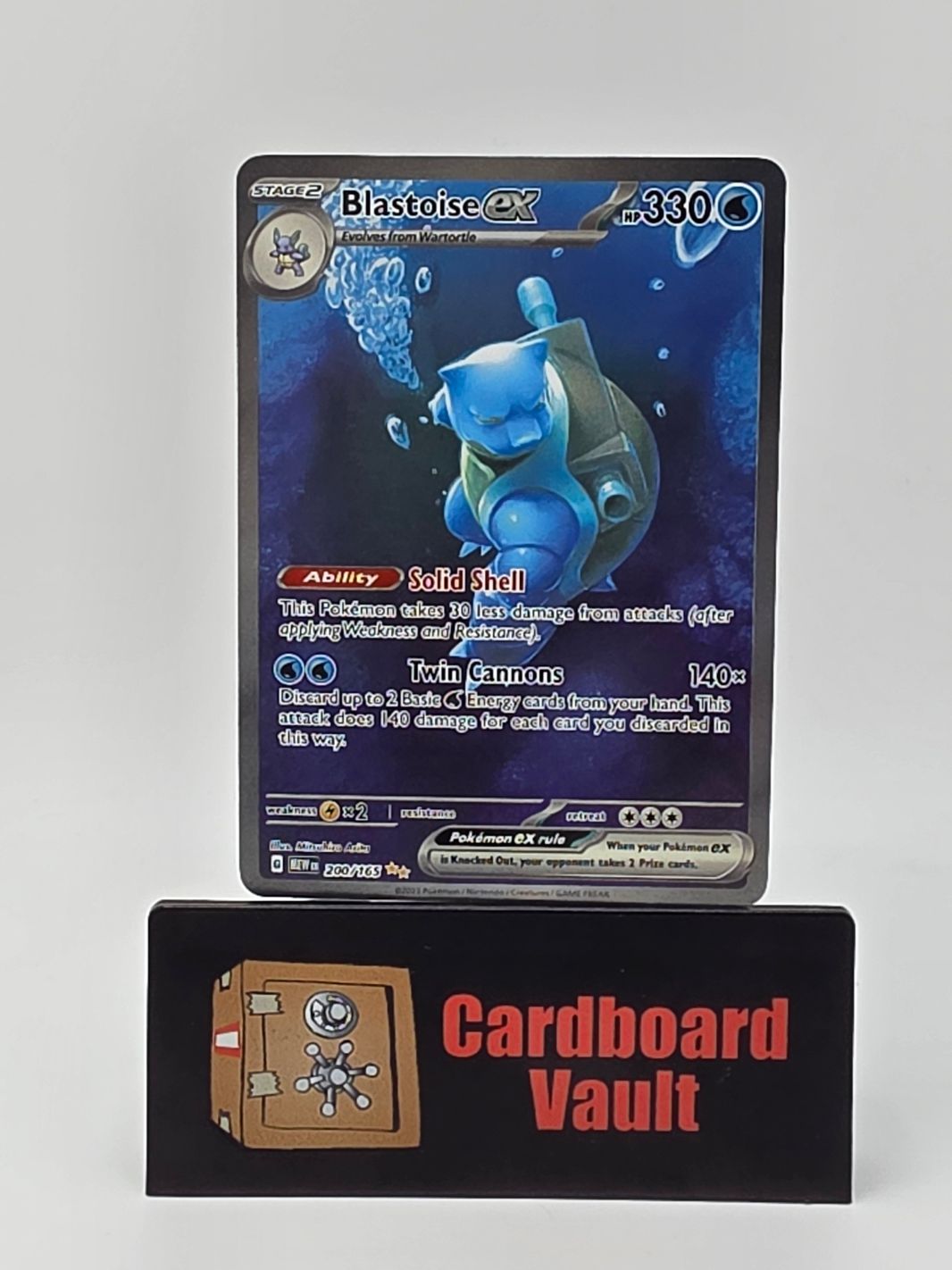 2023 Pokémon Blastoise ex Full Art 200/165