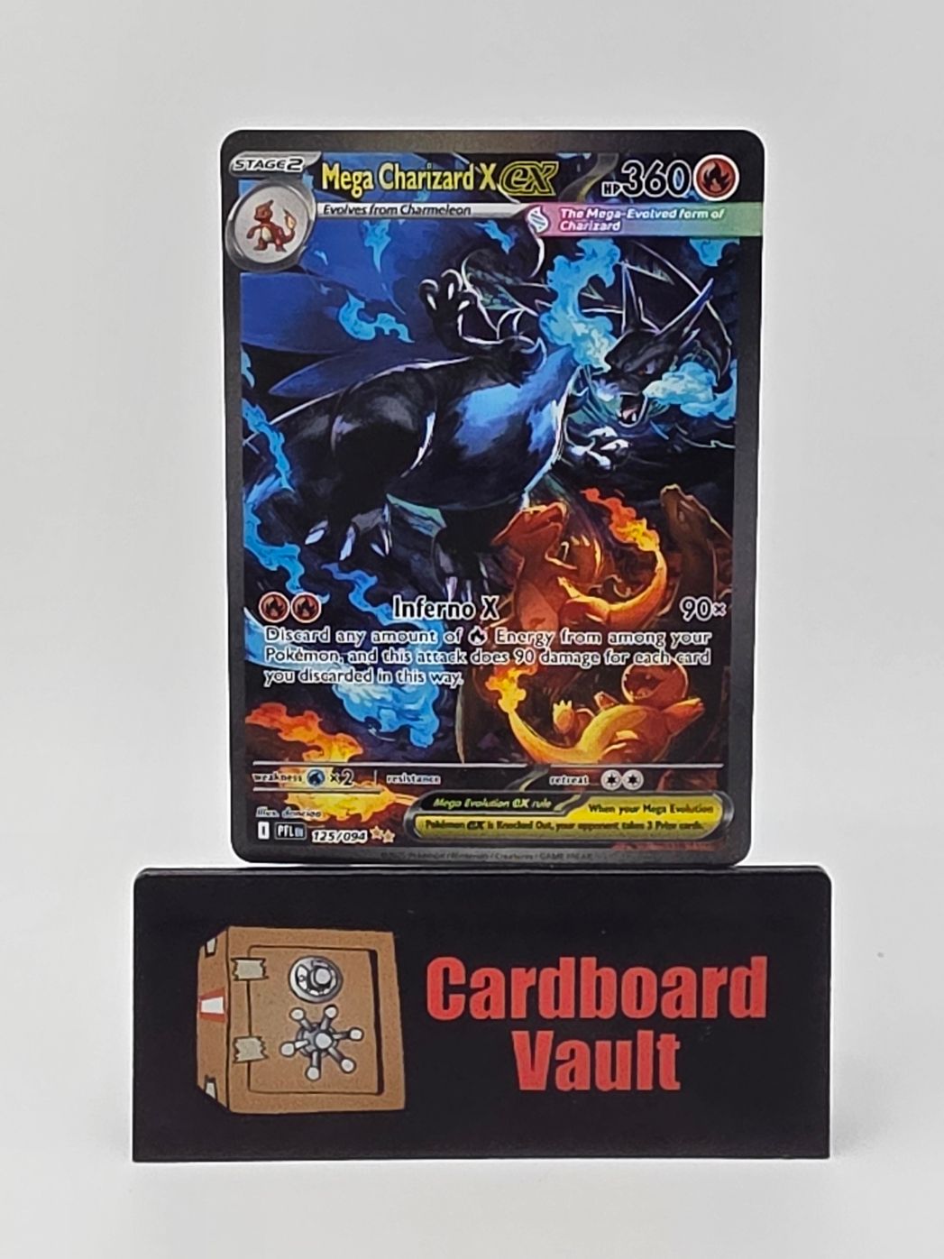 2025 Pokémon Mega Charizard X ex 125/094 Full Art