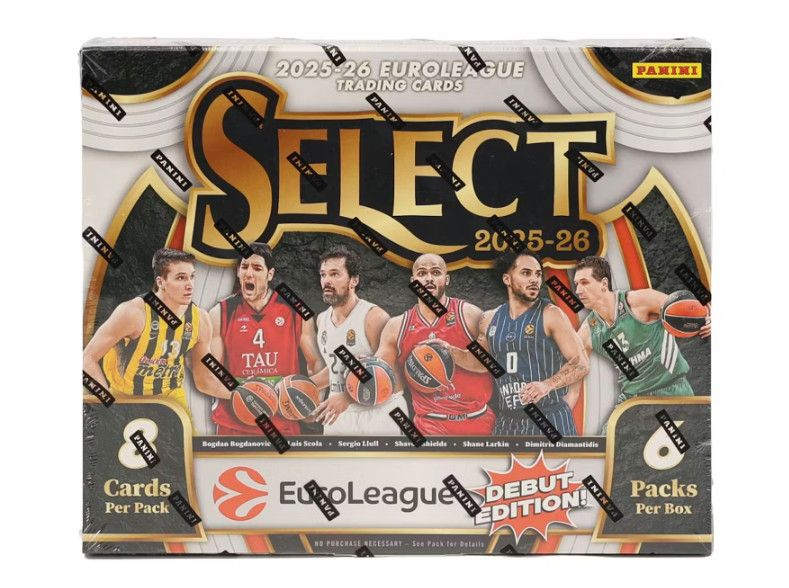 2025/26 Panini Select EuroLeague Basketball Hobby Box