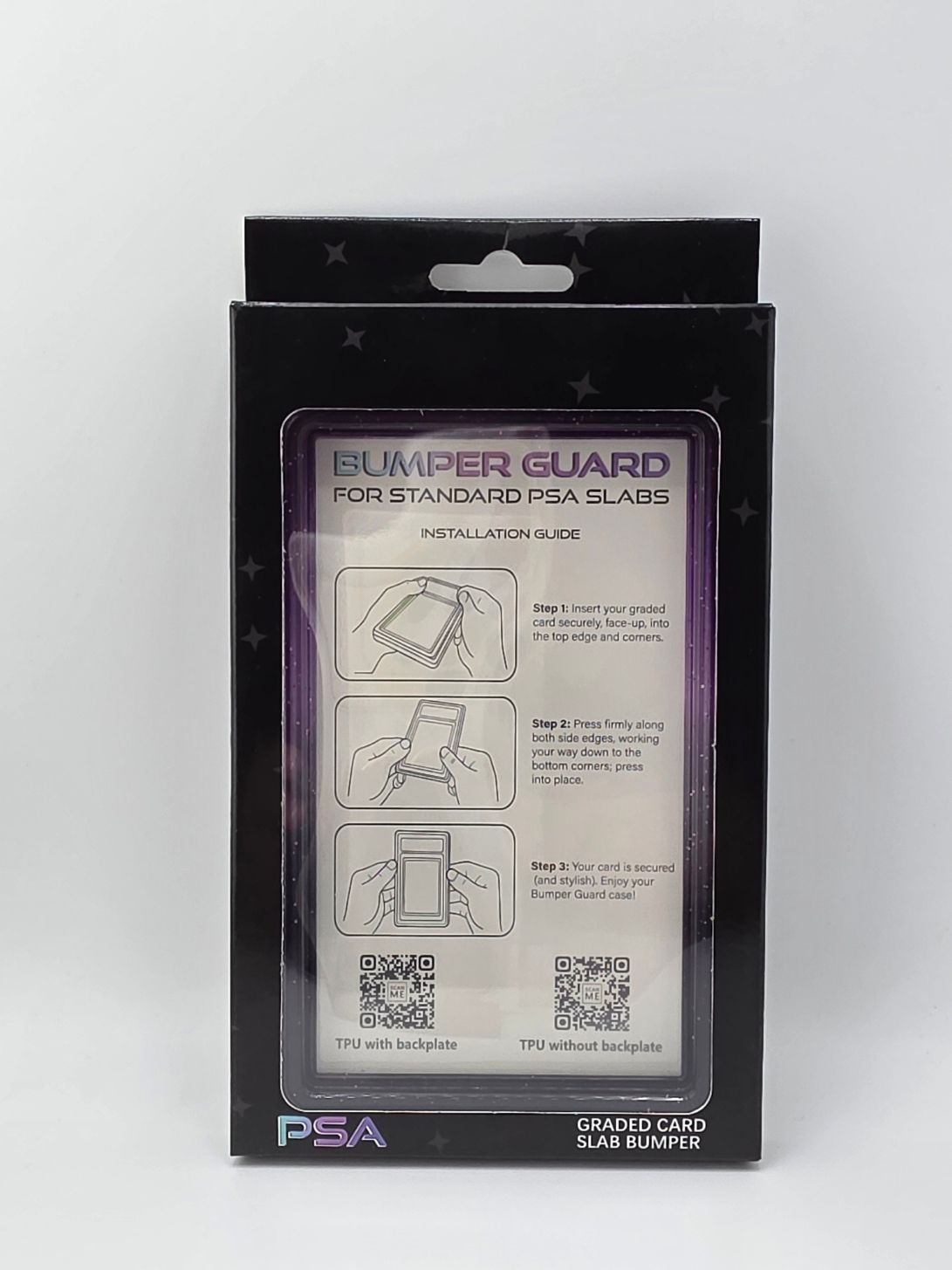 PSA Graded Slab Bumper Purple And Black Sparkle Ombre (Case Only)