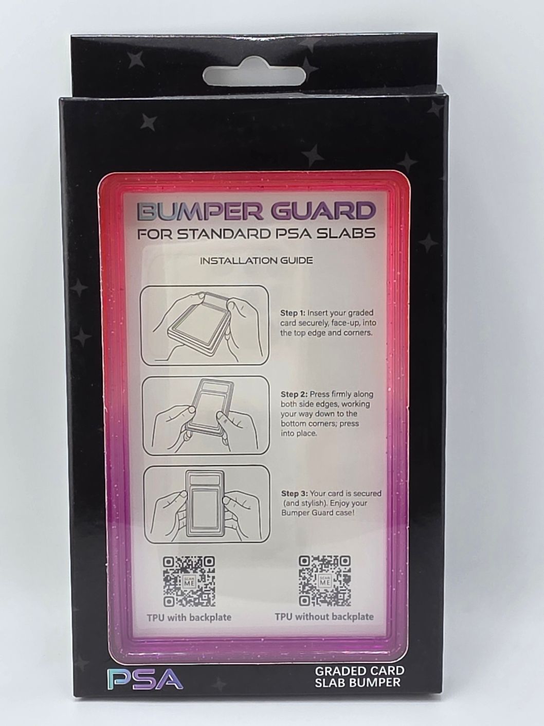 PSA Graded Slab Bumper Pink And Magenta Sparkle Ombre (Case Only)