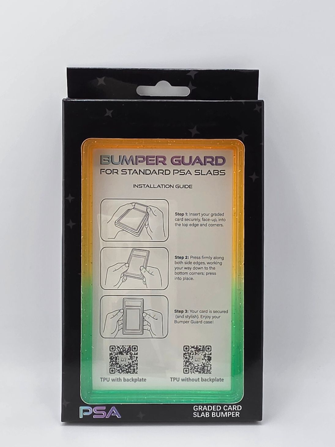 PSA Graded Slab Bumper Yellow And Green Sparkle Ombre (Case Only)
