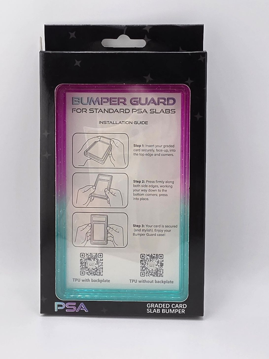 PSA Graded Slab Bumper Teal And Magenta Sparkle Ombre (Case Only)