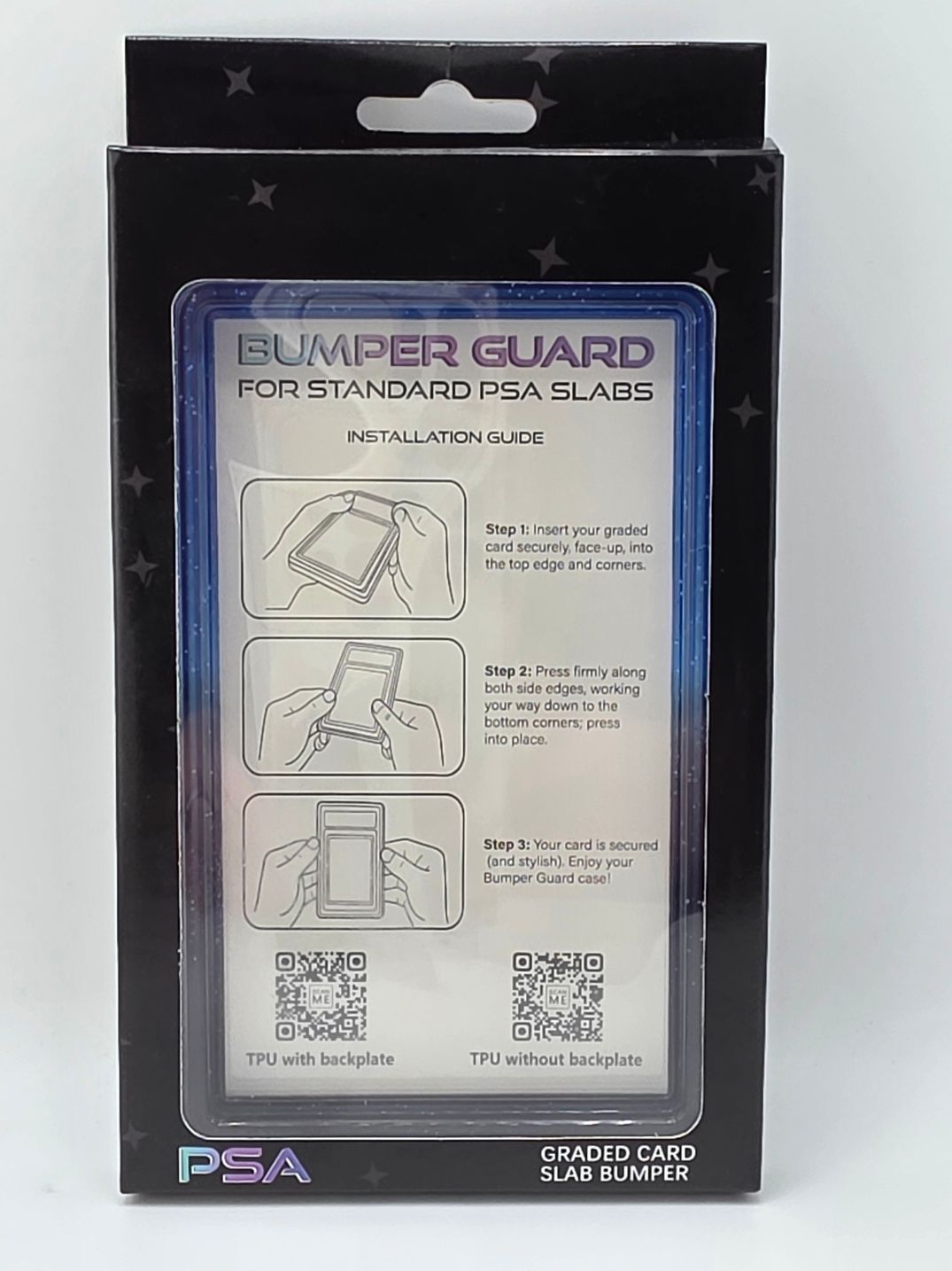 PSA Graded Slab Bumper Blue And Black Sparkle Ombre (Case Only)