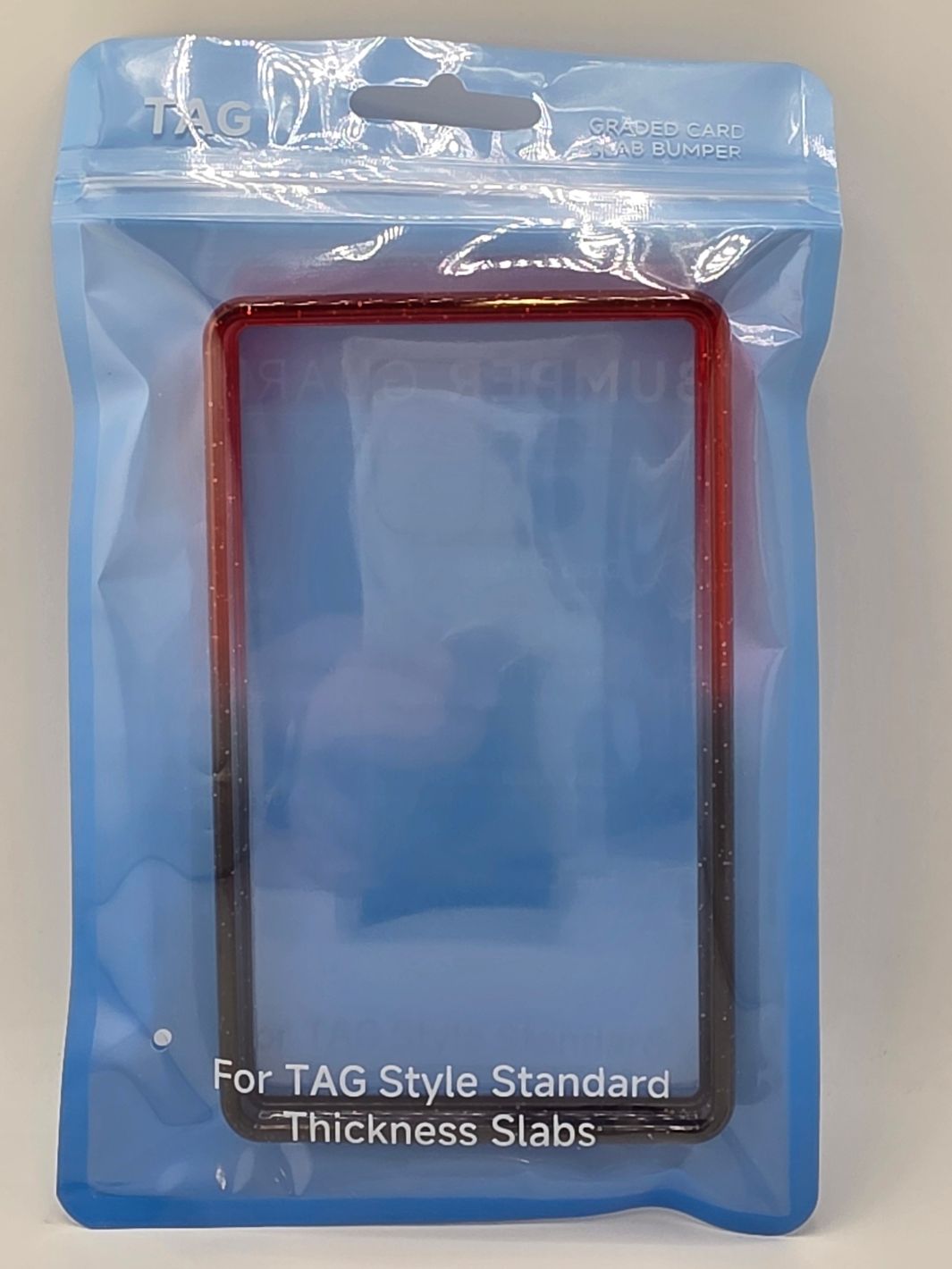 TAG Graded Slab Bumper Red And Black Sparkle Ombre (Case Only)