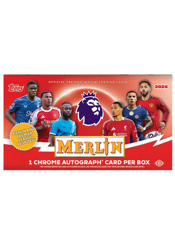 2025/26 Topps Merlin Premier League EPL Soccer Hobby Box