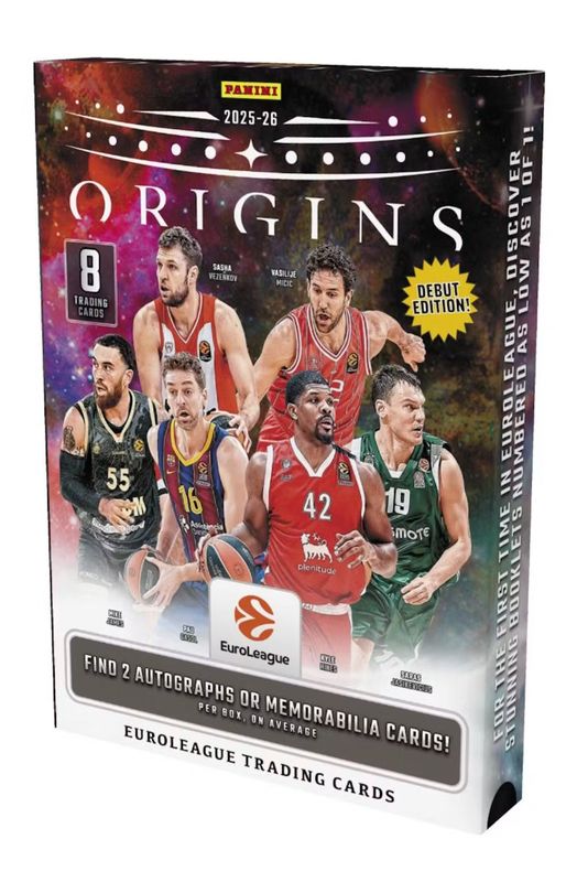 2025/26 Panini Origins EuroLeague Basketball Hobby Box