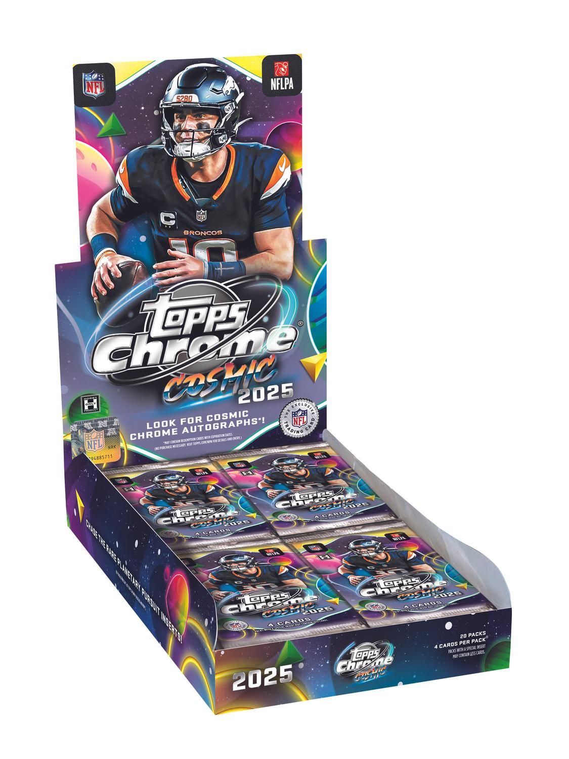 2025 Topps Chrome Cosmic Football Hobby Box