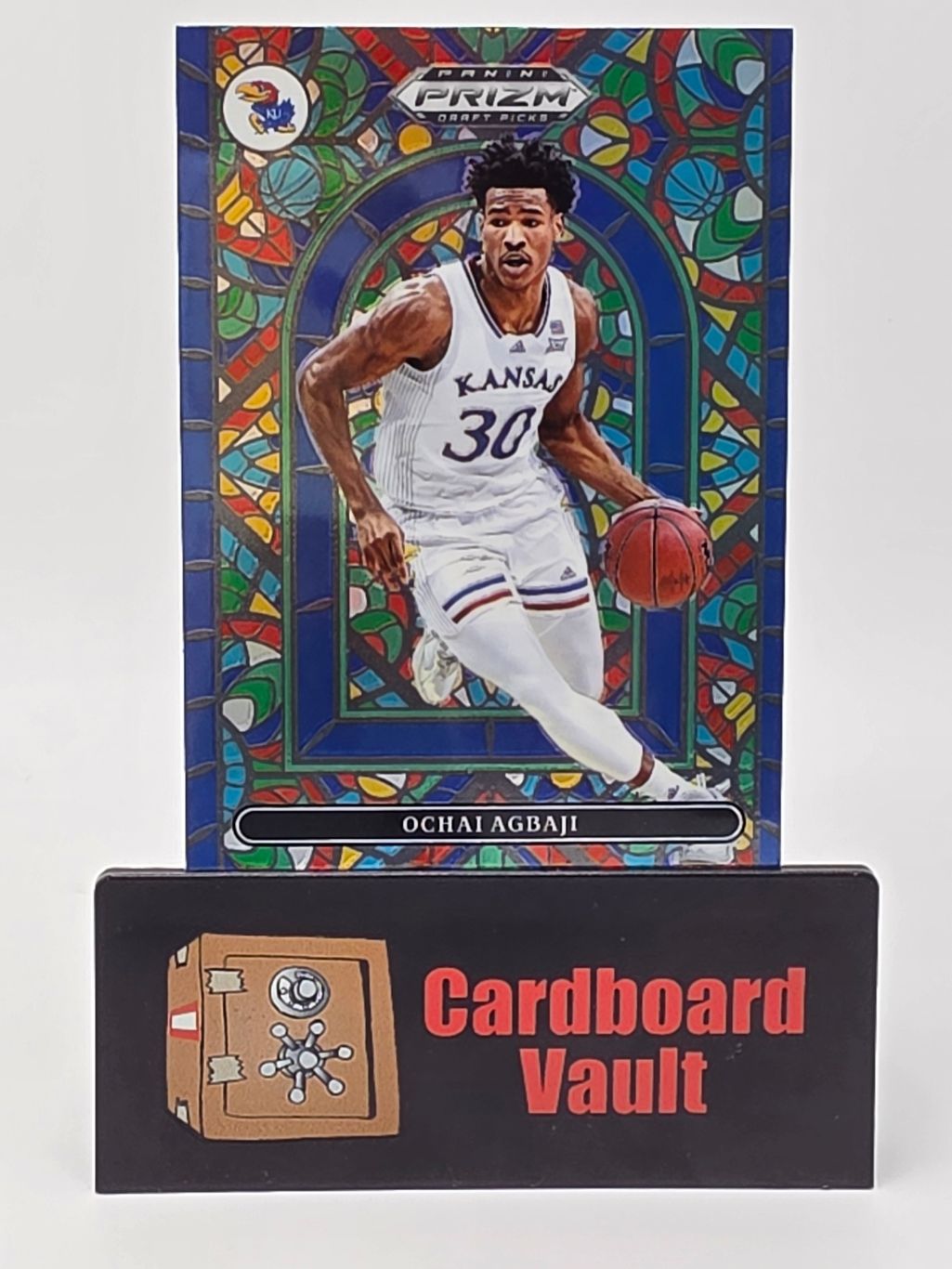 2022 Panini Prizm Draft Picks Ochai Agbaji Stained Glass #SG-OA