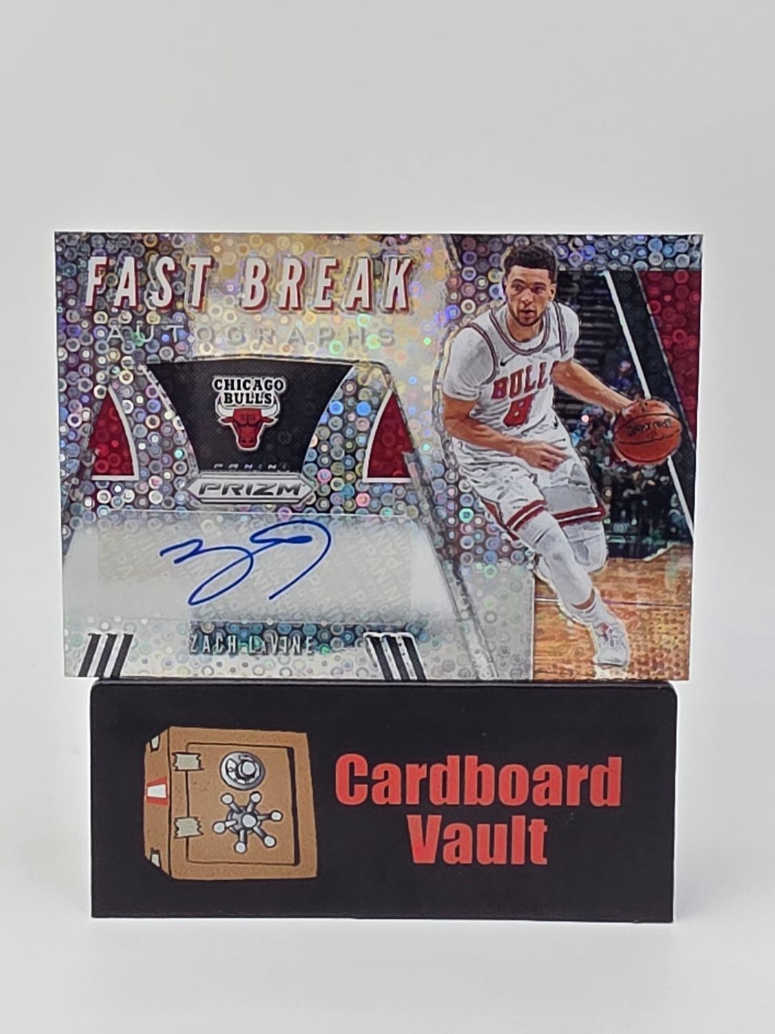 2019-2020 Panini Prizm Zach Lavine Fast Break Autograph  #FB-ZLV  Disco Prizm