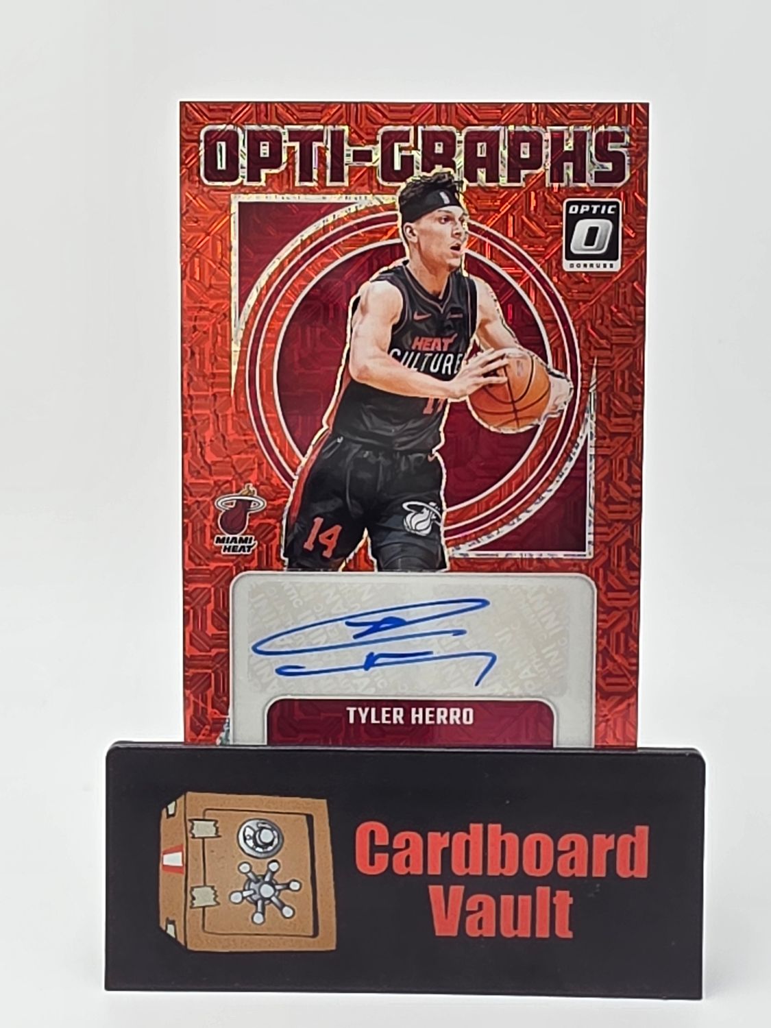 2024-25 Donruss Optic Tyler Herro Opti-Graphs #OG-THR Mojo Red