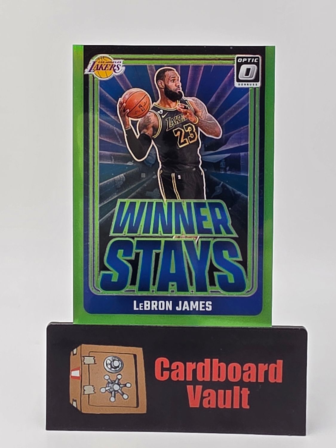 2024-25 Donruss Optic LeBron James Winner Stays  #1 Green Prizm 025/199