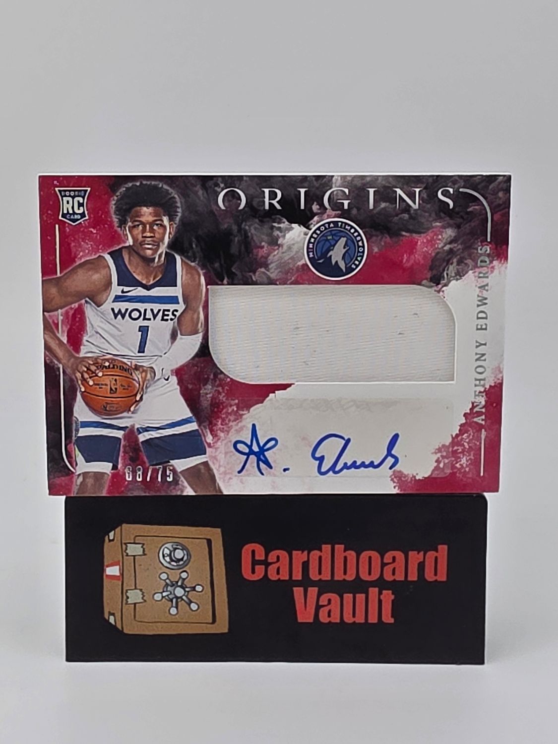 2020-21 Panini Origins Anthony Edwards RPA #RJA-EDW 68/75 Red