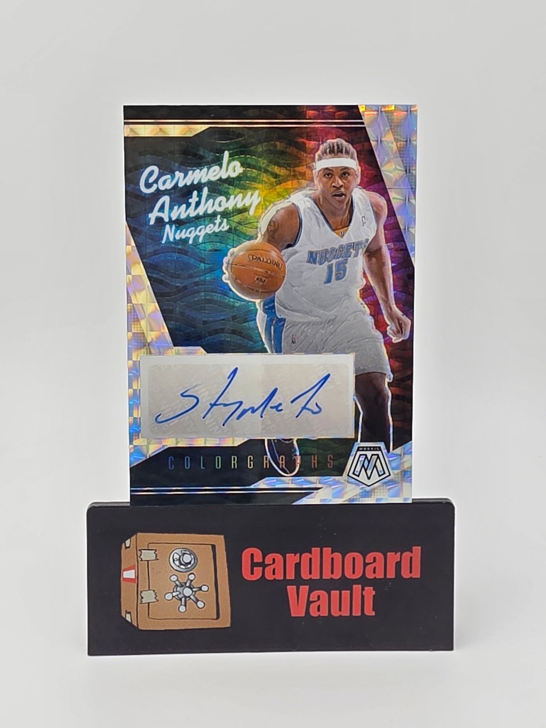 2024-25 Mosaic Carmelo Anthony Colorgraphs Autograph #COL-MEL