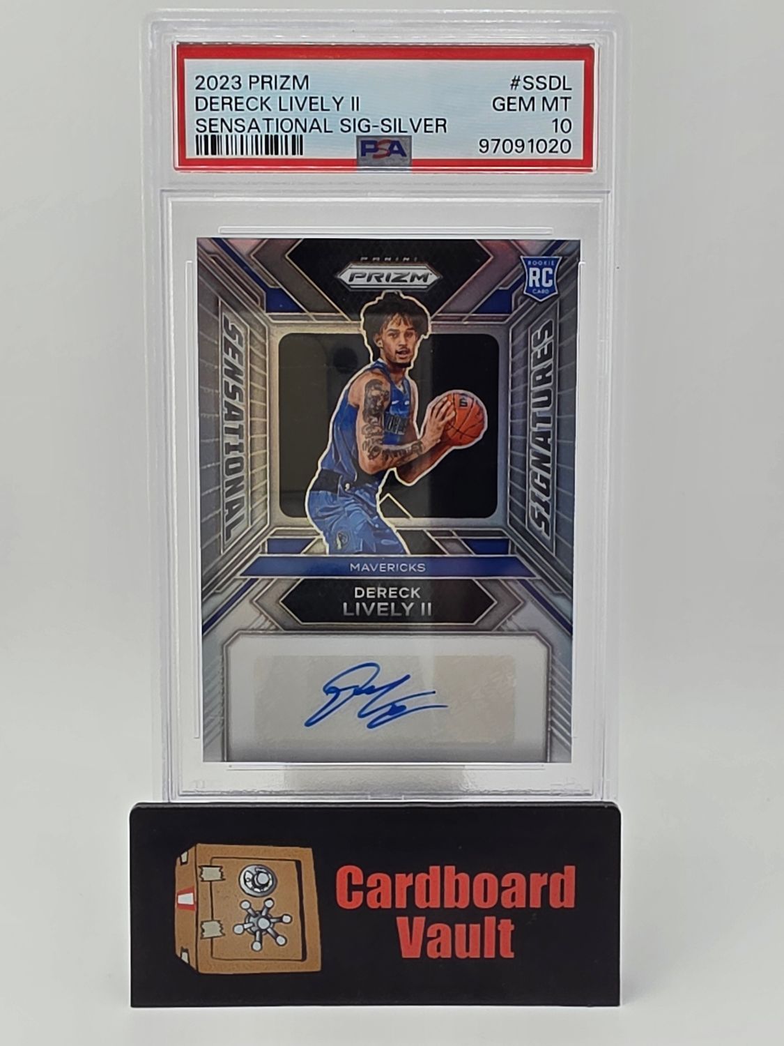 2023 Panini Prizm Dereck Lively II Sensational Signatures #SSDL Silver Prizm PSA 10 97091020
