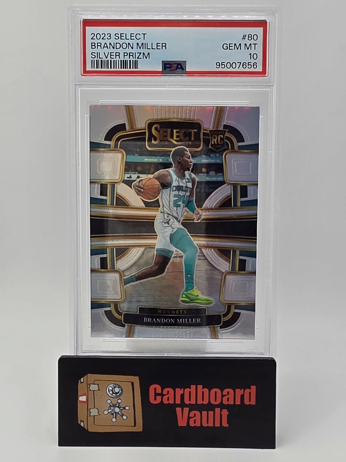 2023 Select Brandon Miller #80 Silver Prizm PSA 10 95007656