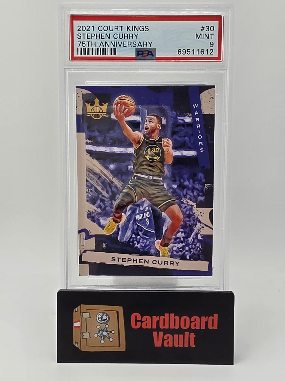 2021 Court Kings Stephen Curry #30 75th Anniversary 50/75 PSA 9 69511612
