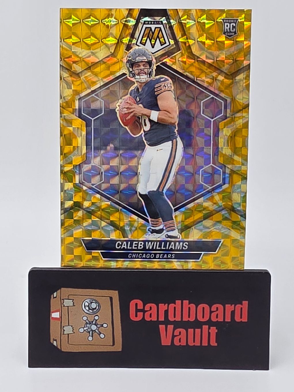 2024 Panini Mosaic Caleb Williams #301 Reactive Yellow Prizm