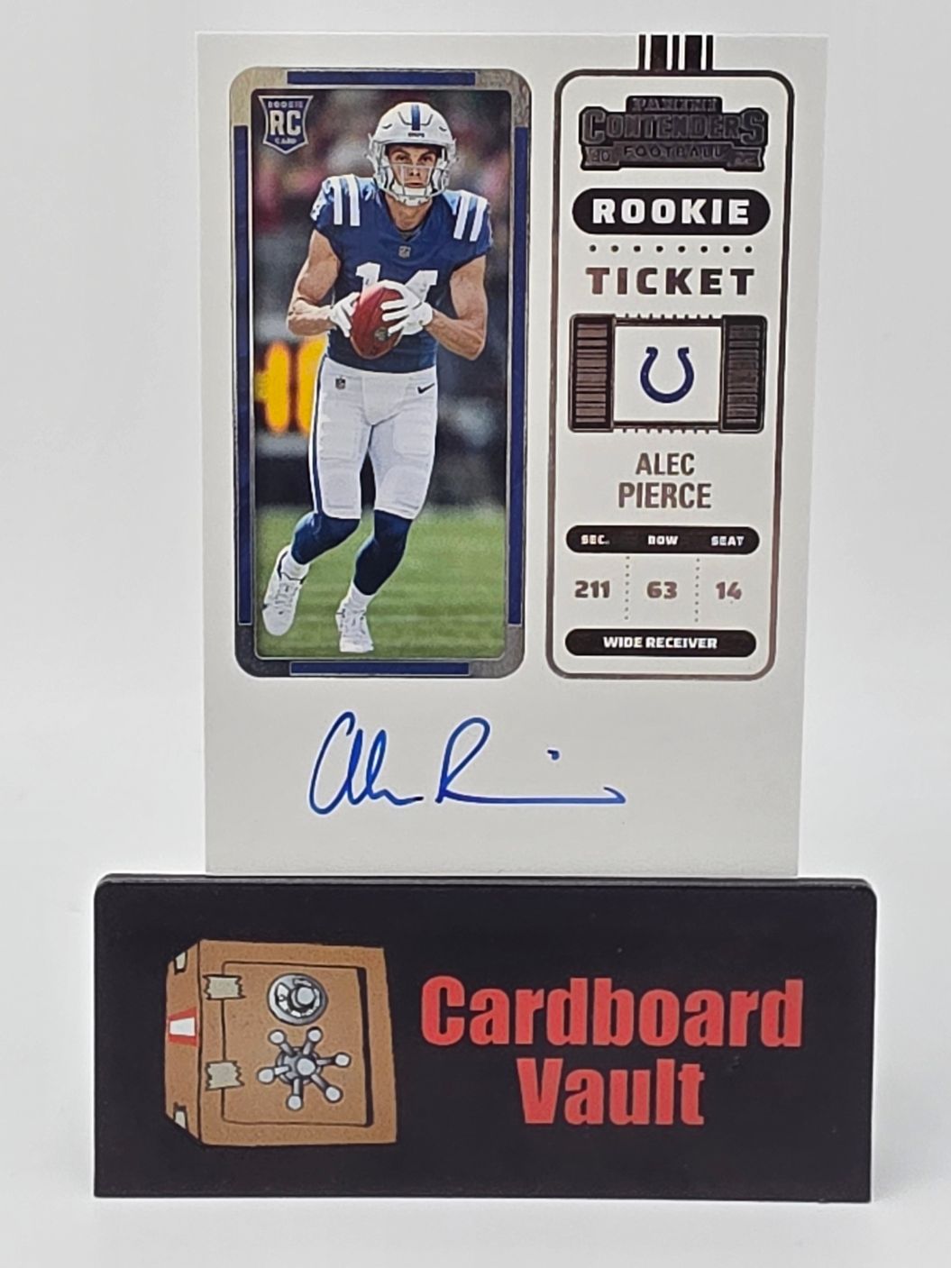 2022 Panini Contenders Alec Pierce Rookie Ticket Autograph #103