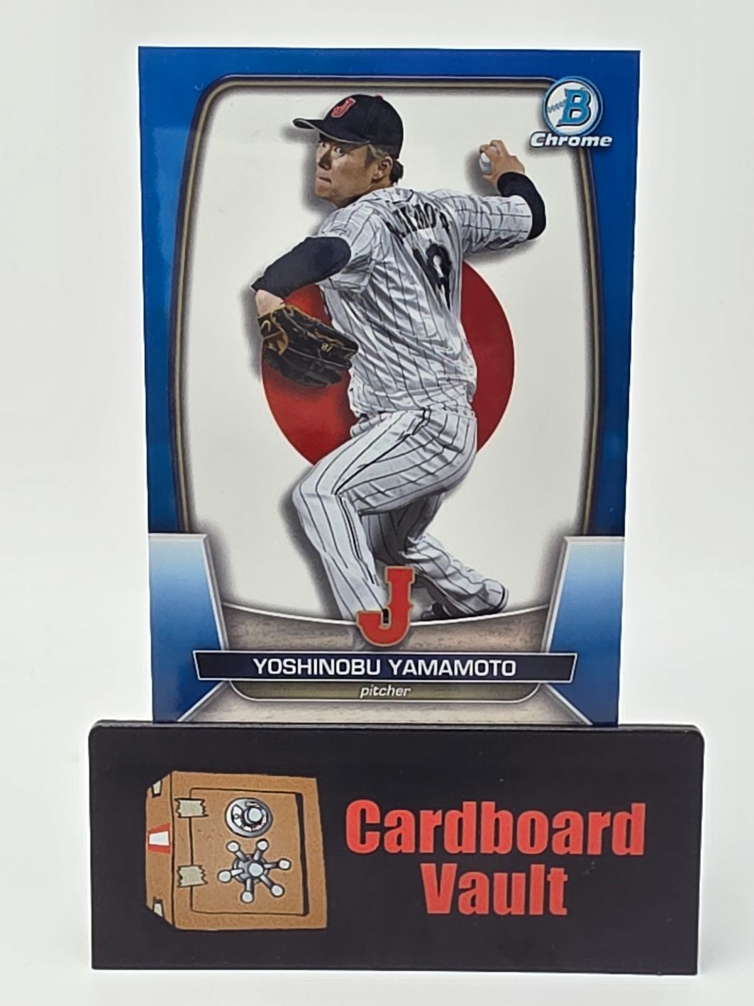 2023 Bowman Chrome Yoshinobu Yamamoto #WBC -51 Blue Refractor 15/75