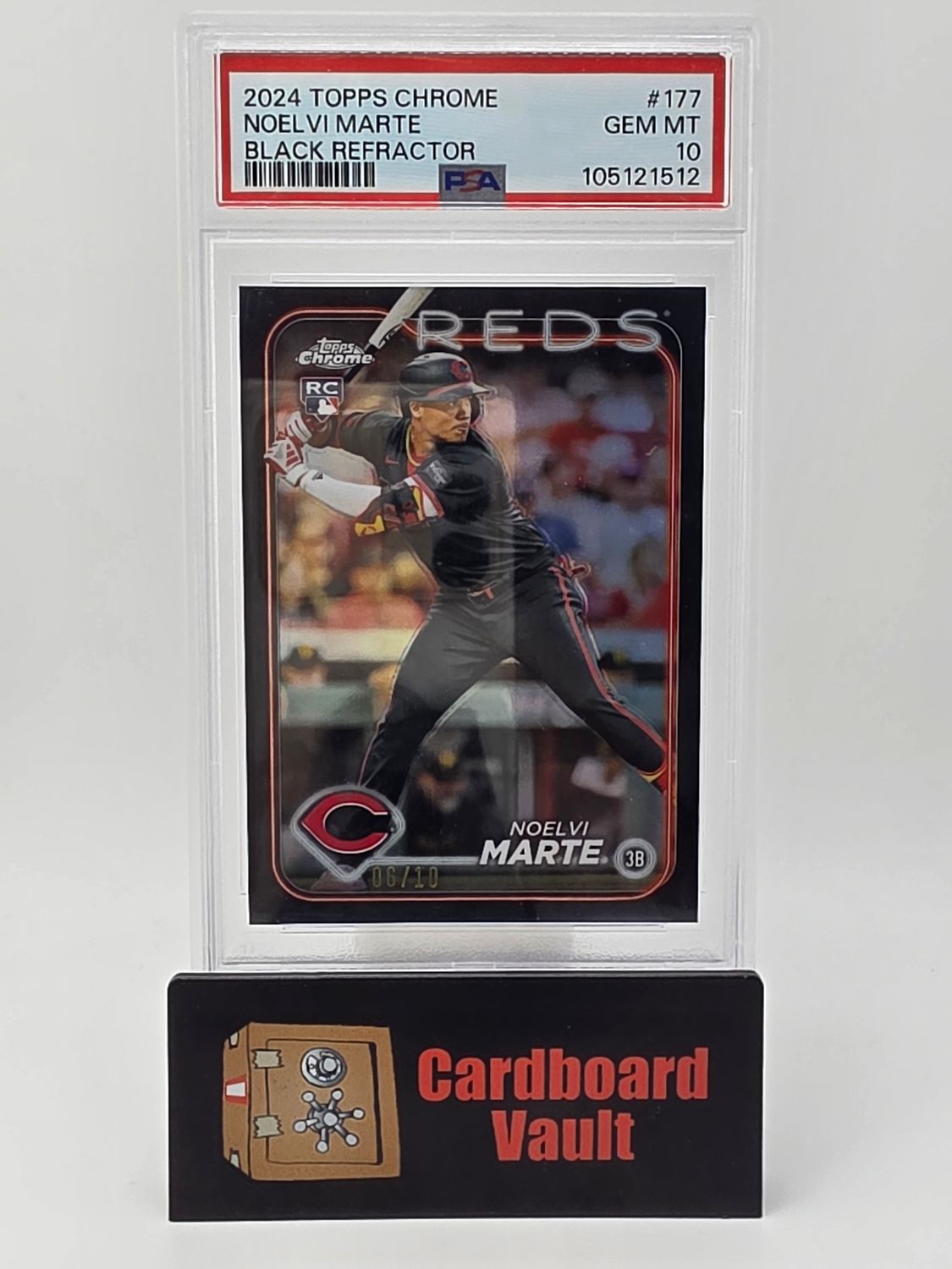 2024 Topps Chrome Noel Vi Marte #177 Black Reflector PSA 10 105121512