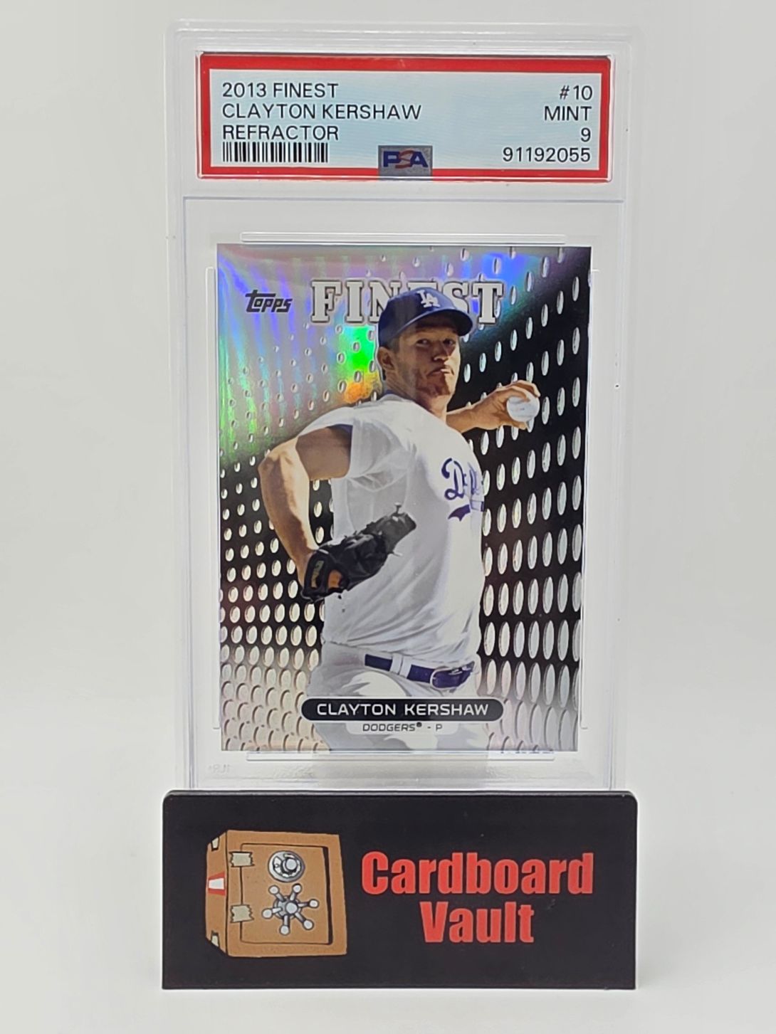 2013 Finest Clayton Kershaw Refractor #10 Silver Refractor PSA 9 91192055
