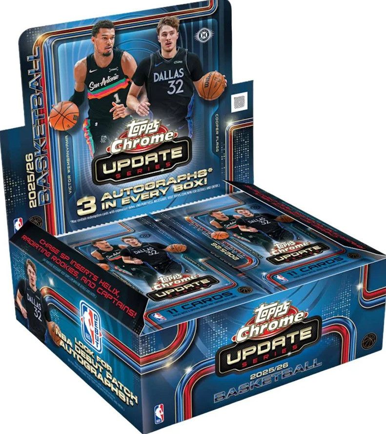 2025/2026 Topps Chrome Updates Basketball Jumbo Box