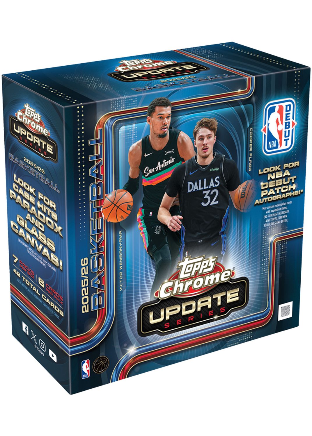 2025/2026 Topps Chrome Updates Basketball Fanatics Mega Box SE