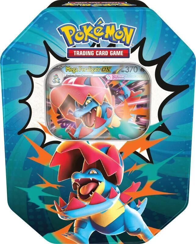 Pokémon Ascended Heroes Mega Feraligatr ex Tin
