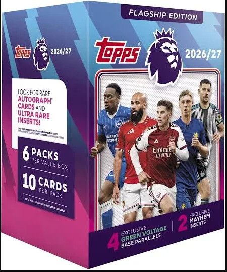 2026 /2027 Topps English Premier League Flagship Soccer Value Box
