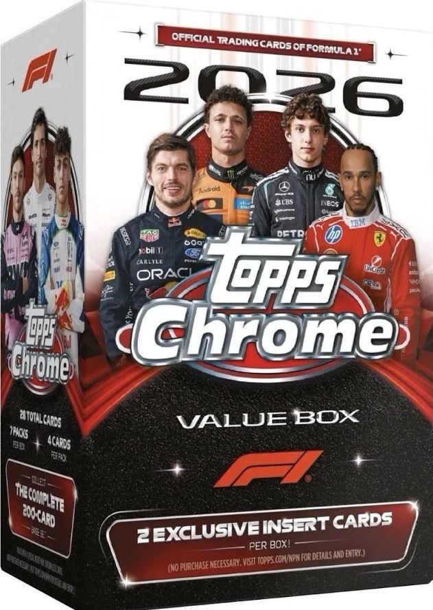 2026 Topps Chrome Formula One Racing  Value Box