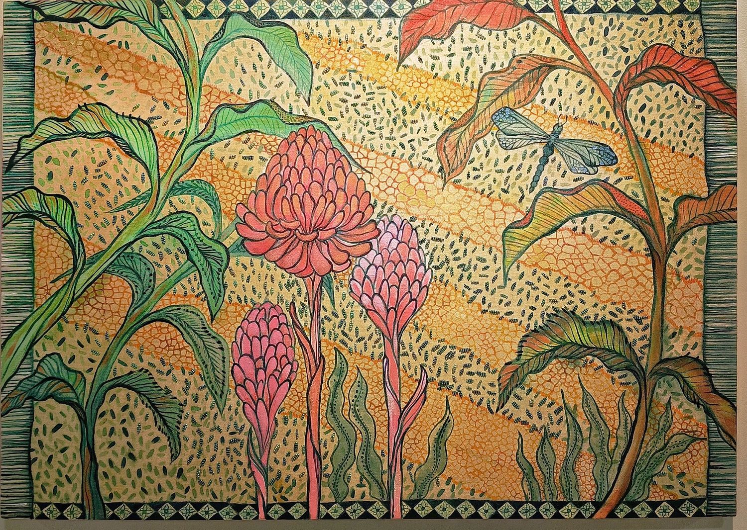 Art: Batik Sarong Painting with Beads
