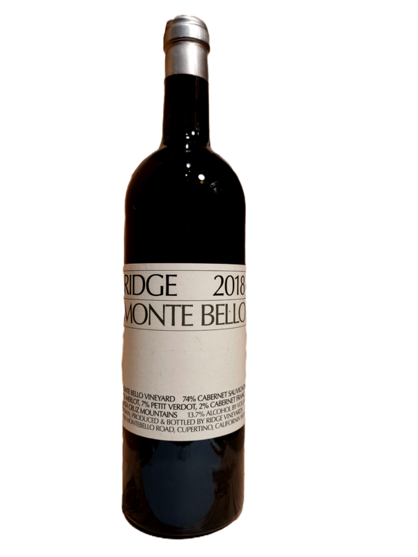 Ridge Estate &quot;Monte Bello&quot; Santa Cruz Mountains, California 2018