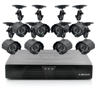 8 Camera CCTV Kit with 8 Outdoor Cameras & 1TB DVR