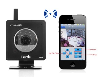 Tenvis Mini WiFi IP security Camera with 640x480 resoloution