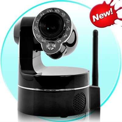 Wireless IP Security Camera - 3 x Optical Zoom, Smartphone PTZ Control, Night Vision, IR Cut, Motion Detection