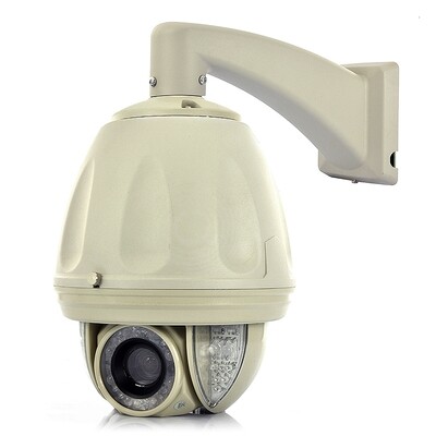 PTZ Dome IP Camera with 27x Optical Zoom, 80m IR Range, Sony CCD