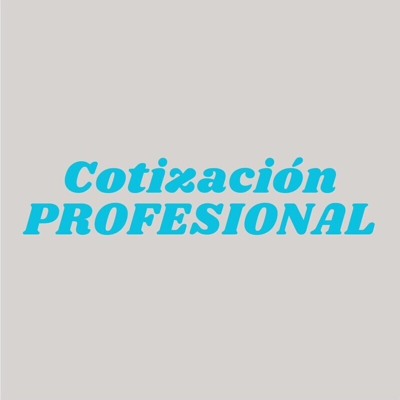SERVICIO DE COTIZACION PROFESIONAL