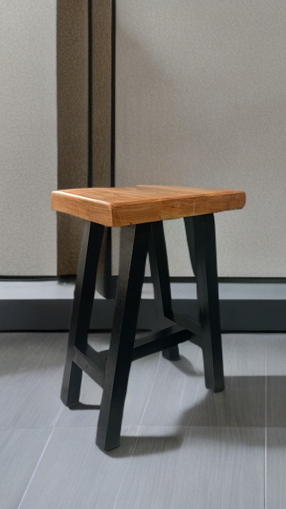 TAURETE / BANCO de MADERA OLMO