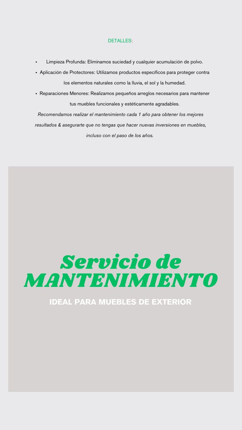 SERVICIO DE MANTENIMIENTO