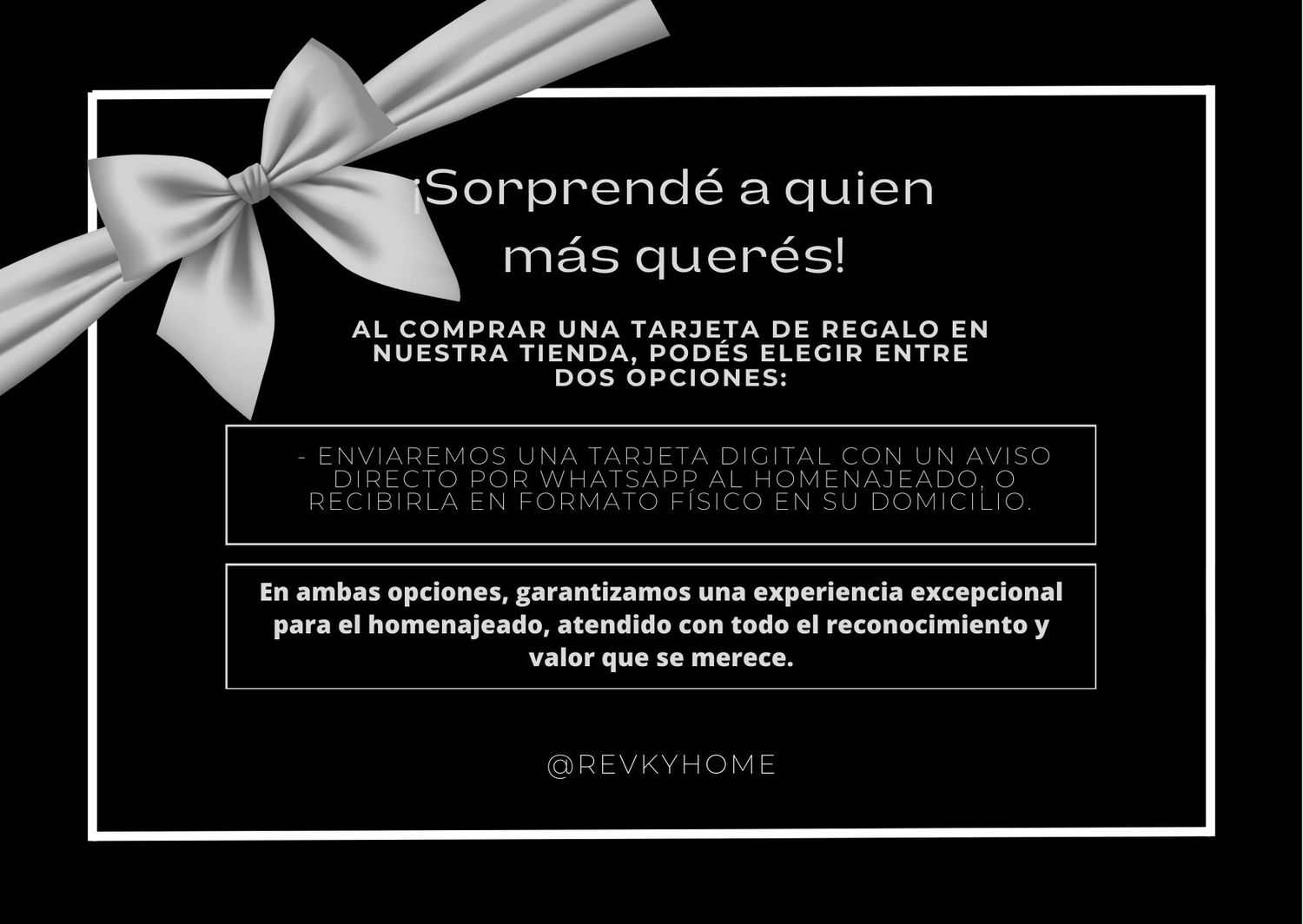 GIFTCARD / TARJETA PERSONALIZADA