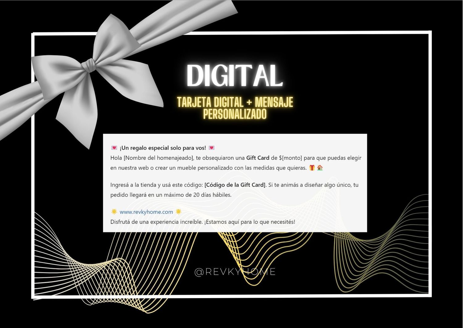 GIFTCARD / TARJETA PERSONALIZADA