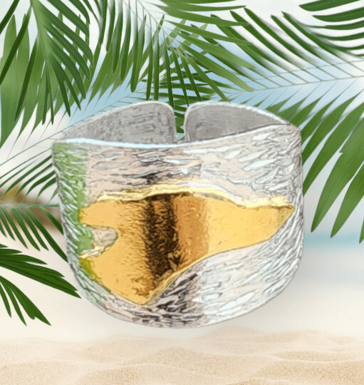 Anillo galgo ajustable, PLATA Y ORO