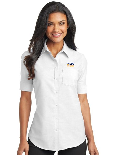 Ladies Short Sleeve SuperPro Oxford Shirt