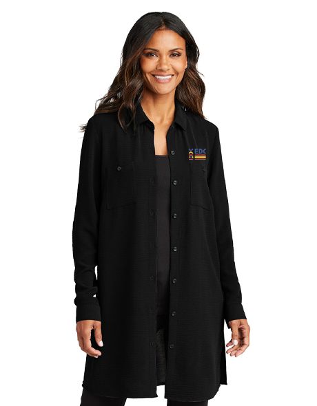 Ladies Textured Crepe Long Tunic