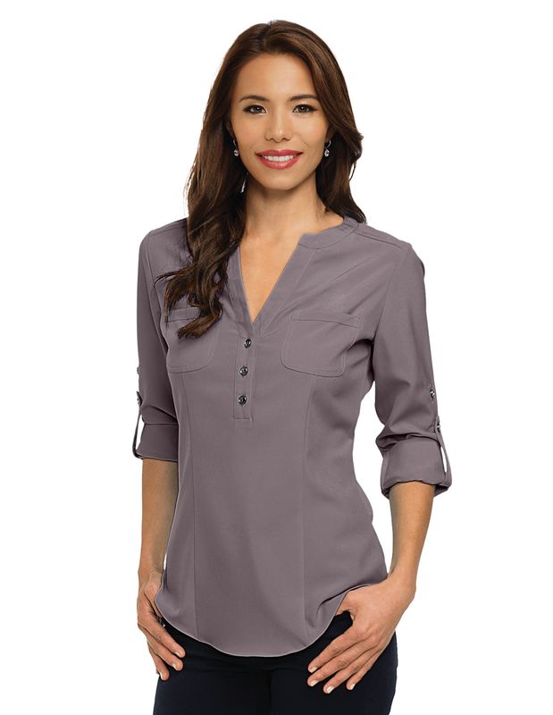 Women's Woven Long Sleeve Tunic