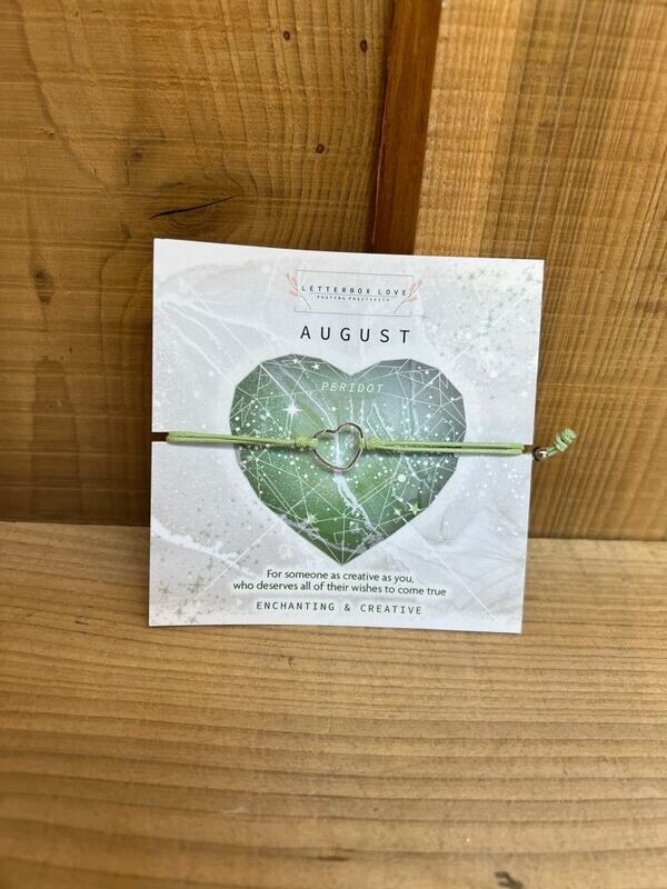 August Birthstone Bracelet