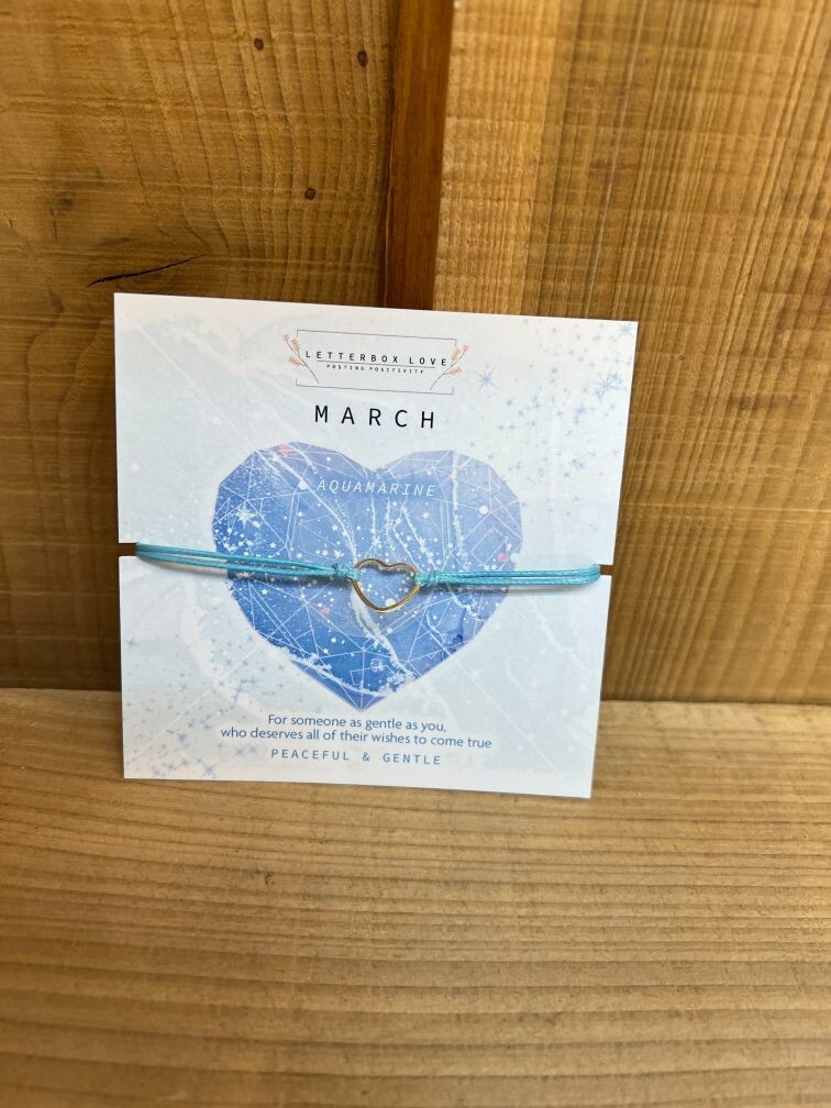 March Birthstone Bracelet